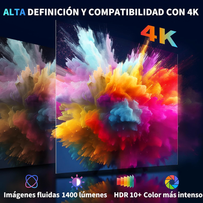 Proyector de Cine Portátil 4K