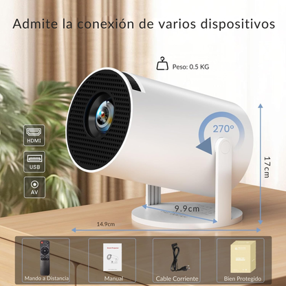 Proyector de Cine Portátil 4K